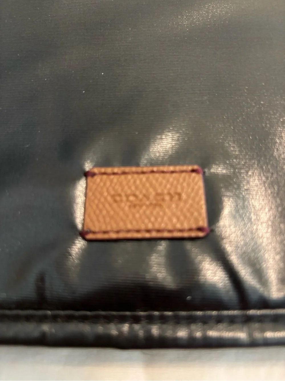 Coach Diaper Bag black and brown gold accents